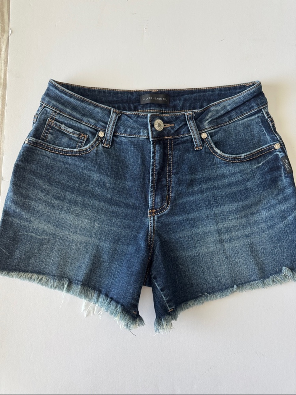 Silver Jeans Dark Blue Cutoff Denim Shorts